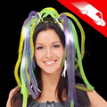 LED Party Dreads Green/Yellow/Purple